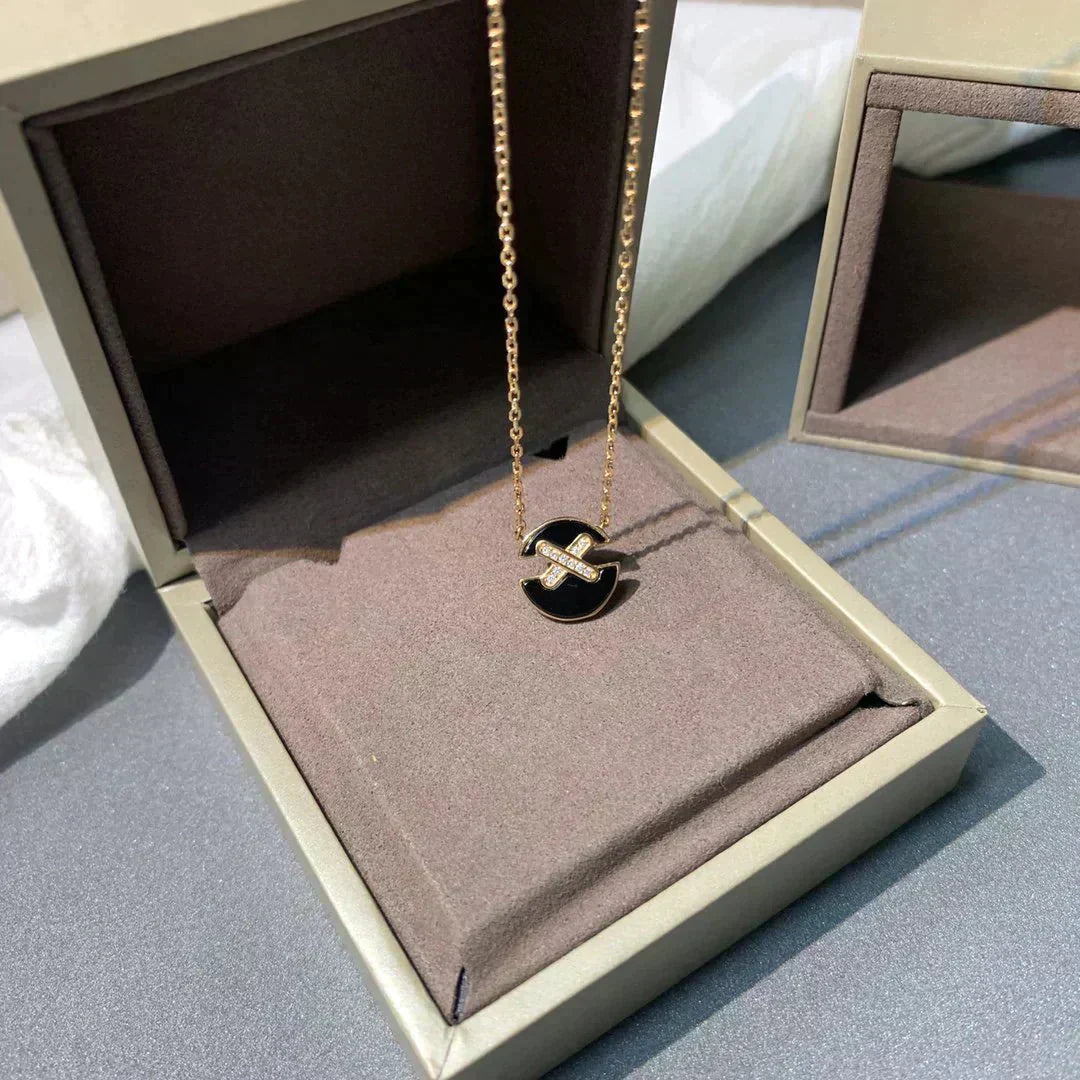 [Regalia jewelry]JEUX DE ROSE GOLD DIAMOND NECKLACE