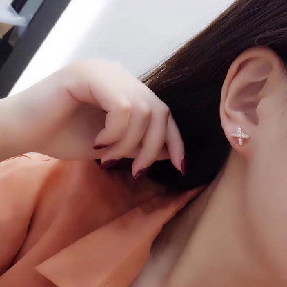 [Bijoux Regalia]Boucles d'oreilles Jeux de Gold Diamond