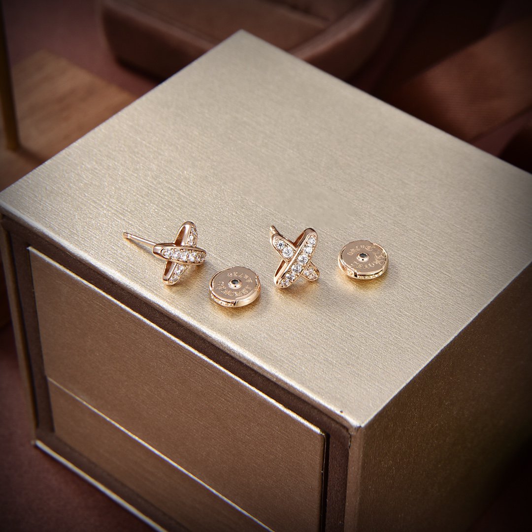 [Bijoux Regalia]Boucles d'oreilles Jeux de Gold Diamond