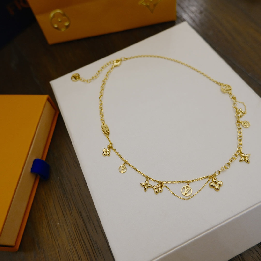 [Bijoux Regalia] COLLIER BLOOMING SOUPLE EN LAITON