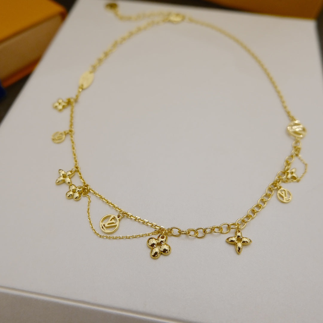 [Bijoux Regalia] COLLIER BLOOMING SOUPLE EN LAITON