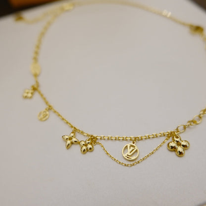 [Bijoux Regalia] COLLIER BLOOMING SOUPLE EN LAITON