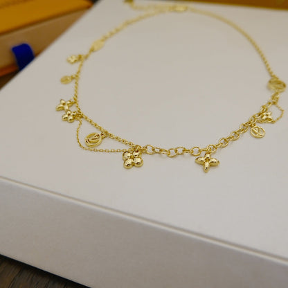 [Bijoux Regalia] COLLIER BLOOMING SOUPLE EN LAITON