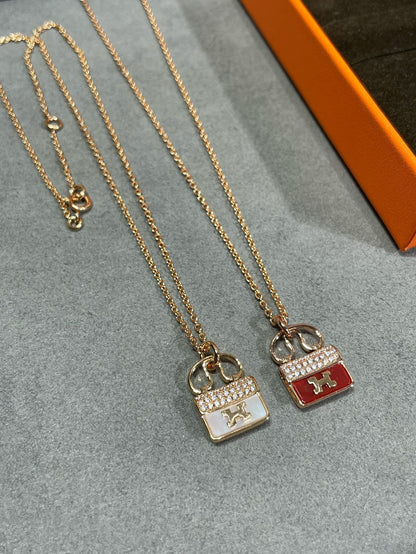[Regalia jewelry]H CIRCE MOISSANITE PENDANT NECKLACE GOLD