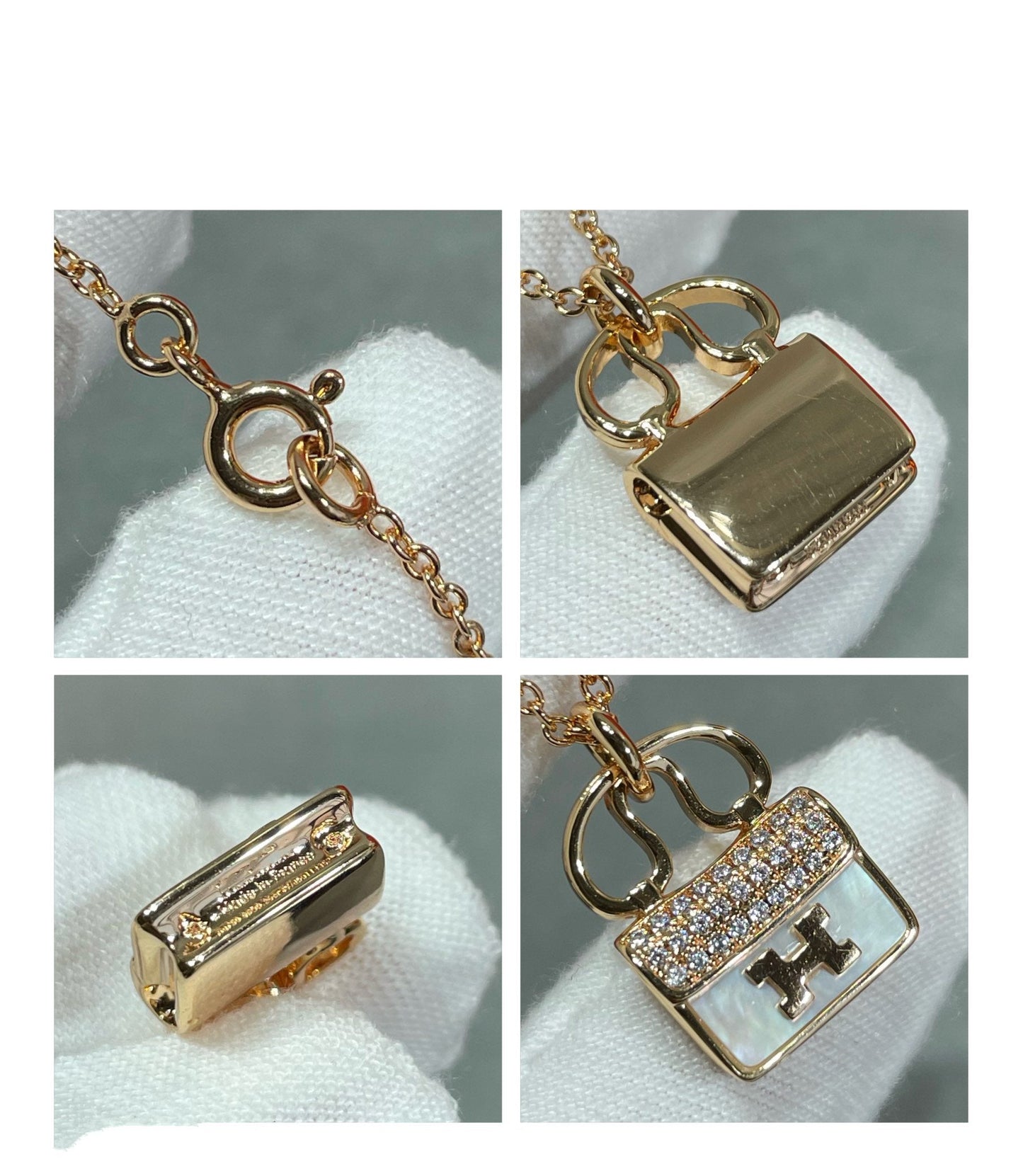 [Regalia jewelry]H CIRCE MOISSANITE PENDANT NECKLACE GOLD