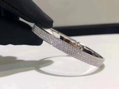 [Joyas Regalia] PULSERA HM KELLY EN PLATA Y PAVÉ COMPLETO DE DIAMANTES