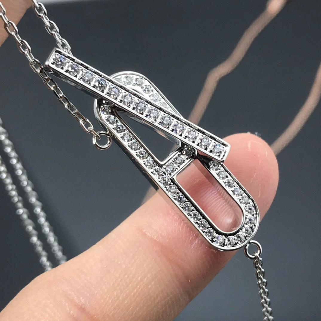 [Regalia jewelry]HM NECKLACE PLATINUM ROSE GOLD DIAMOND