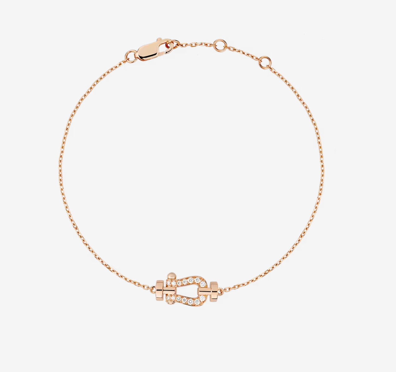 [Joyas Regalia] MINI MODELO DE ESLABONES DE CADENA CON HEBILLA DE DIAMANTES FORCE 10