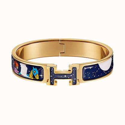 [Regalia jewelry]H STAR AND MOON BRACELET 12MM