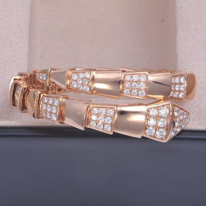 [Bijoux Regalia]BRACELET SERPENTI OR ROSE DIAMANT
