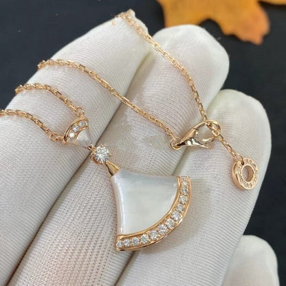 [Joyas Regalia] COLLAR DREAM MOP ORO ROSA DIAMANTE