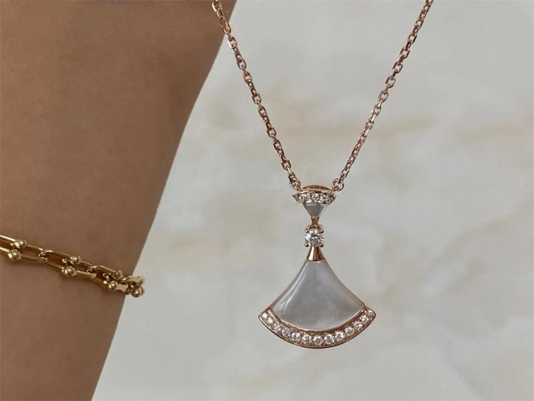 [Joyas Regalia] COLLAR DREAM MOP ORO ROSA DIAMANTE