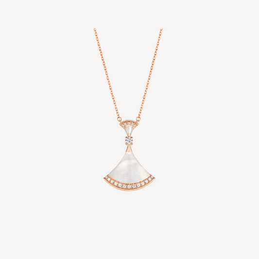 [Bijoux Regalia] COLLIER DREAM NACRE OR ROSE DIAMANT