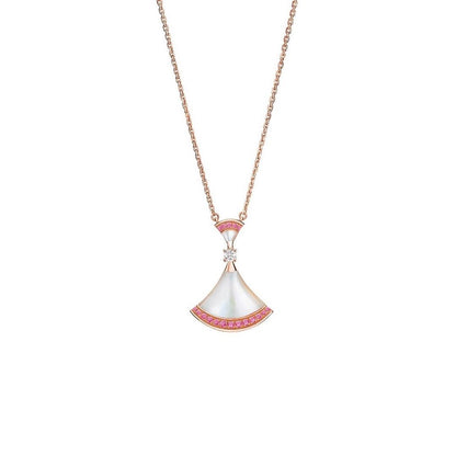 [Bijoux Regalia] COLLIER DREAM NACRE DIAMANT ROSE