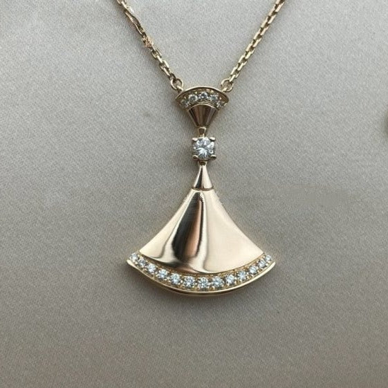 [Bijoux Regalia] COLLIER DREAM OR ROSE DIAMANT