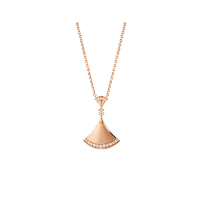 [Bijoux Regalia] COLLIER DREAM OR ROSE DIAMANT