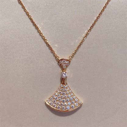 [Bijoux Regalia] COLLIER DREAM OR ROSE TOUT DIAMANT
