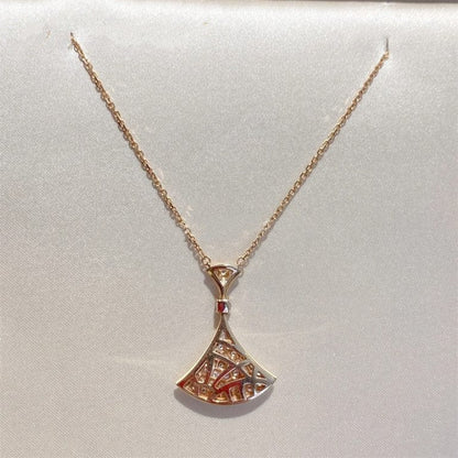 [Bijoux Regalia] COLLIER DREAM OR ROSE TOUT DIAMANT