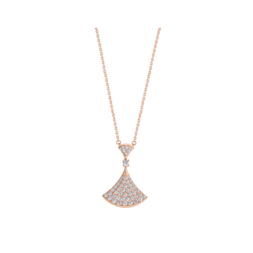 [Bijoux Regalia] COLLIER DREAM OR ROSE TOUT DIAMANT