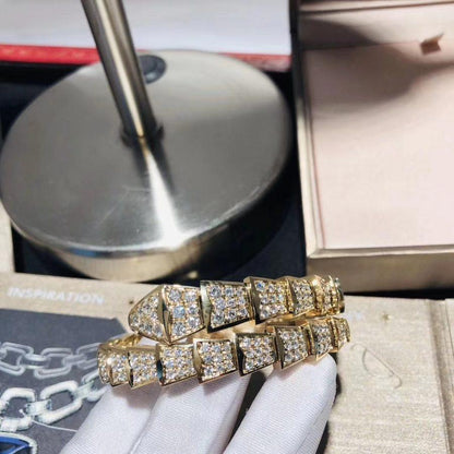 [Bijoux Regalia]BRACELET SERPENTI 8MM OR DIAMANT
