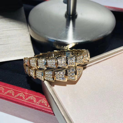 [Bijoux Regalia]BRACELET SERPENTI 8MM OR DIAMANT