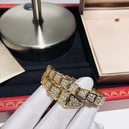 [Bijoux Regalia]BRACELET SERPENTI 8MM OR DIAMANT