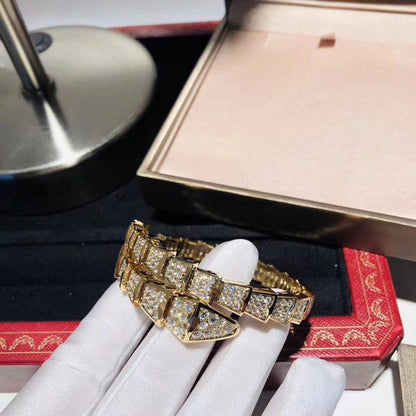 [Bijoux Regalia]BRACELET SERPENTI 8MM OR DIAMANT
