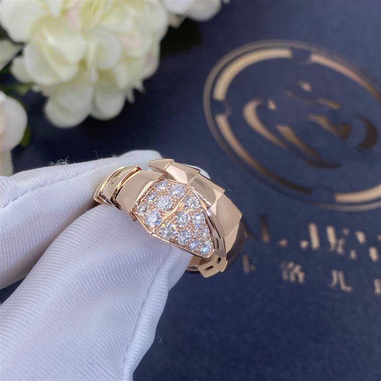 [Joyas Regalia] ANILLO SERPENTI ORO ROSA DIAMANTE