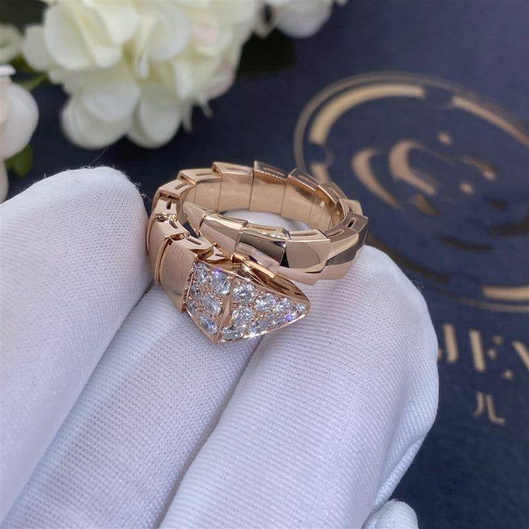 [Joyas Regalia] ANILLO SERPENTI ORO ROSA DIAMANTE