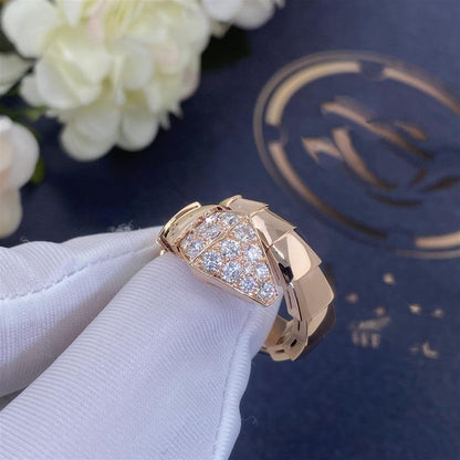[Joyas Regalia] ANILLO SERPENTI ORO ROSA DIAMANTE