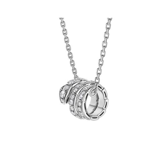 [Bijoux Regalia] COLLIER SERPENTI DOUBLE ANNEAU DIAMANT