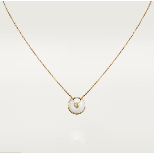 [Joyas Regalia] COLLAR AMULETTE DE ORO ROSA CON TRAPEADOR