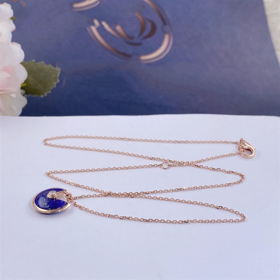 [Joyas Regalia] COLLAR AMULETTE DE ÁGATA DE ORO ROSA