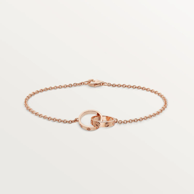 [Joyas Regalia] PULSERA DE AMOR CON DOBLE ANILLO