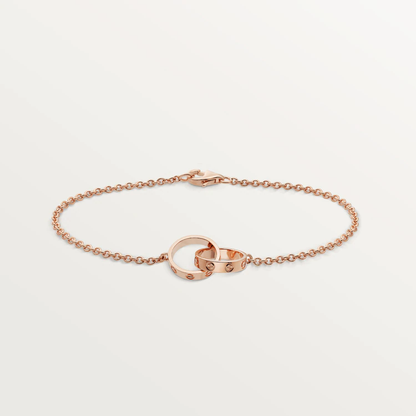[Joyas Regalia] PULSERA DE AMOR CON DOBLE ANILLO