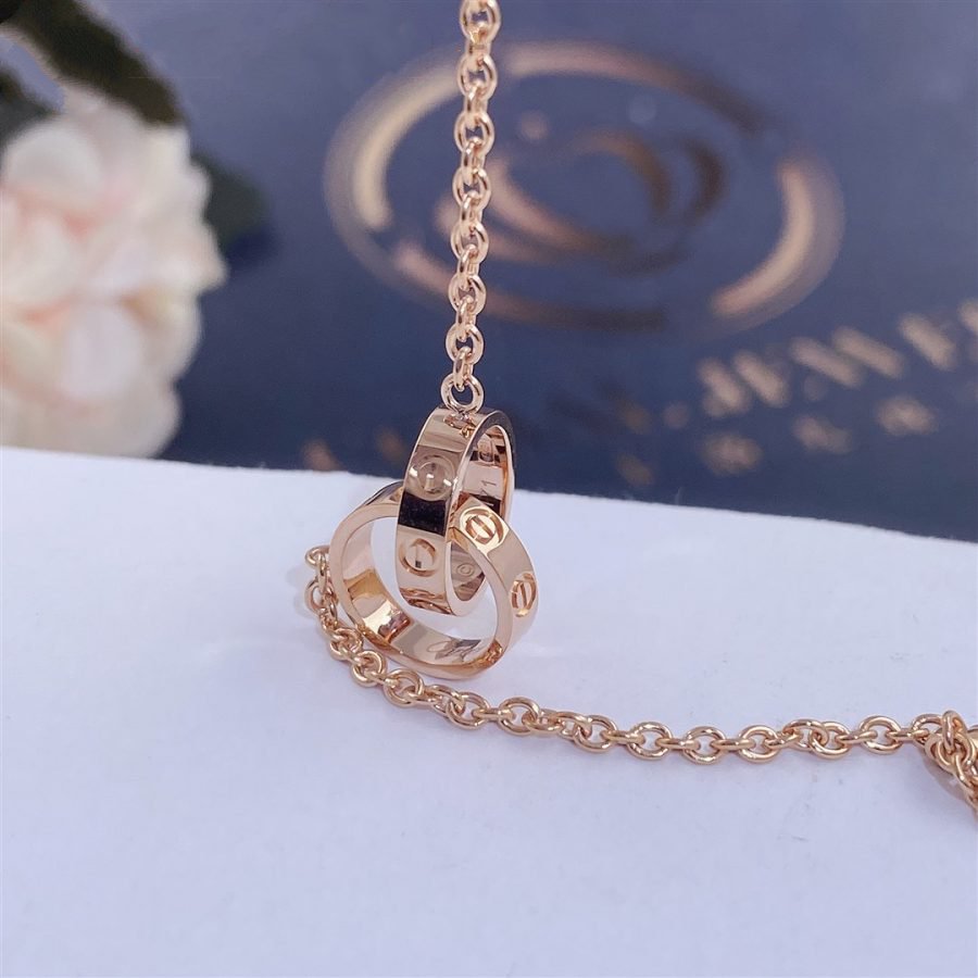 [Joyas Regalia] PULSERA DE AMOR CON DOBLE ANILLO