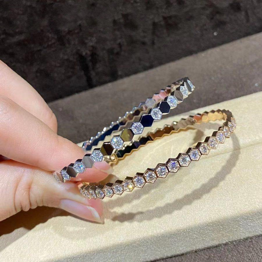 [Bijoux Regalia]Bracelet en or BEE LOVE entièrement en diamants 