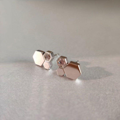 [Regalia jewelry]BEE LOVE SILVER DIAMOND EARRINGS