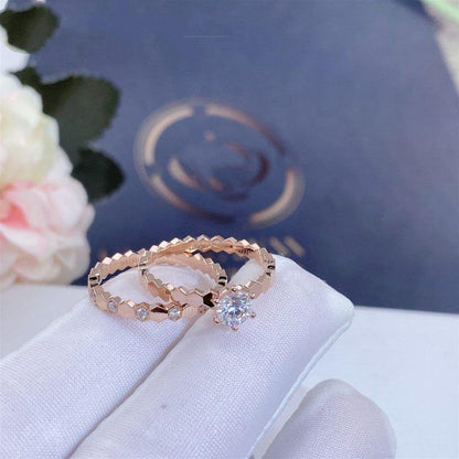 [Bijoux Regalia] BAGUE BEE LOVE OR ROSE 1 DIAMANT