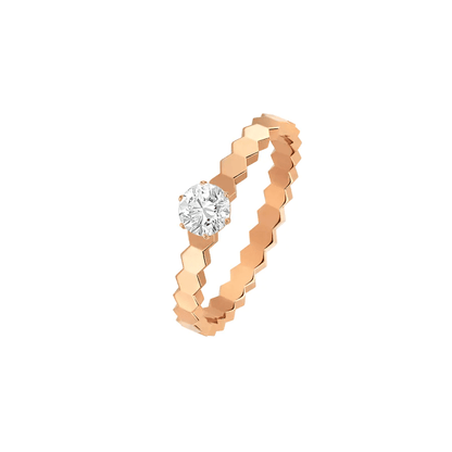 [Bijoux Regalia] BAGUE BEE LOVE OR ROSE 1 DIAMANT