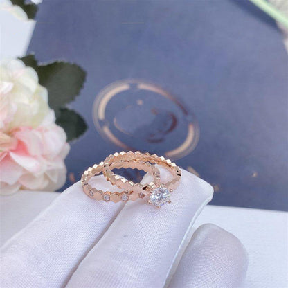 [Bijoux Regalia] BAGUE BEE LOVE OR ROSE 1 DIAMANT