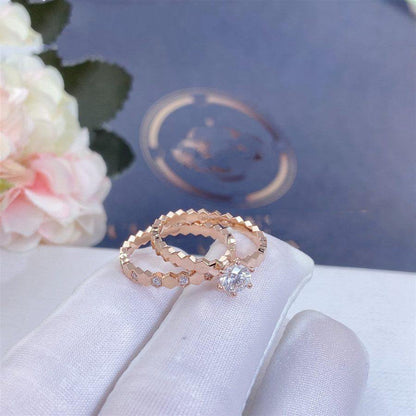 [Bijoux Regalia] BAGUE BEE LOVE OR ROSE DIAMANT