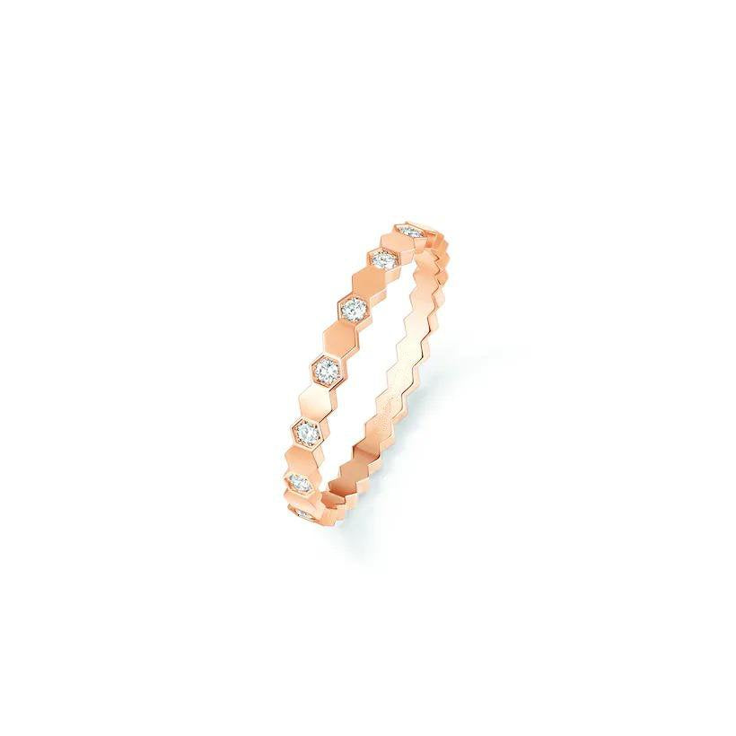 [Bijoux Regalia] BAGUE BEE LOVE OR ROSE DIAMANT
