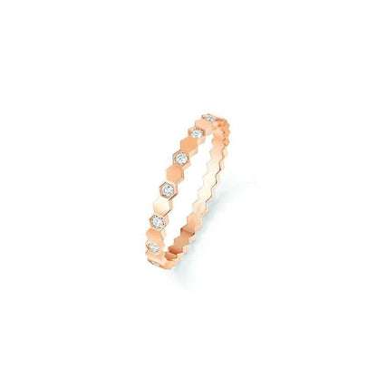 [Bijoux Regalia] BAGUE BEE LOVE OR ROSE DIAMANT