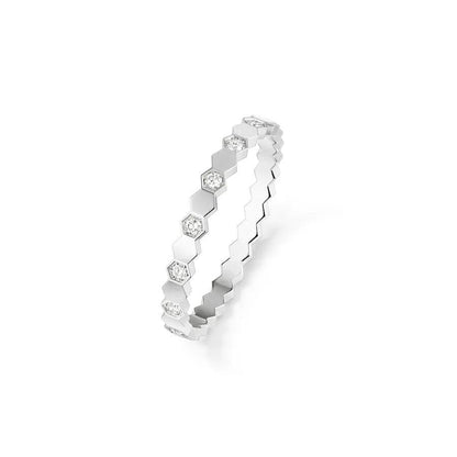 [Joyas Regalia] ANILLO BEE LOVE PLATA DIAMANTE