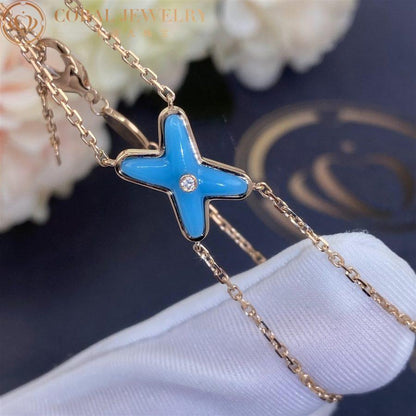 [Joyas Regalia]PULSERA JEUX TURQUESA ORO ROSA 1 DIAMANTE