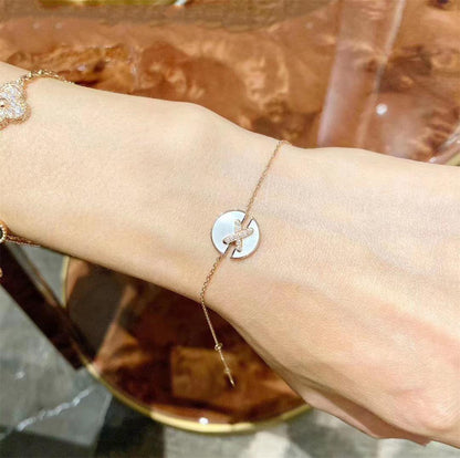 [Joyas Regalia] JEUX DE BRACELET MOP ORO ROSA DIAMANTES