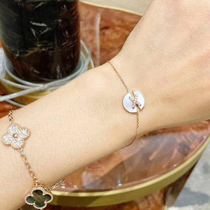 [Joyas Regalia] JEUX DE BRACELET MOP ORO ROSA DIAMANTES