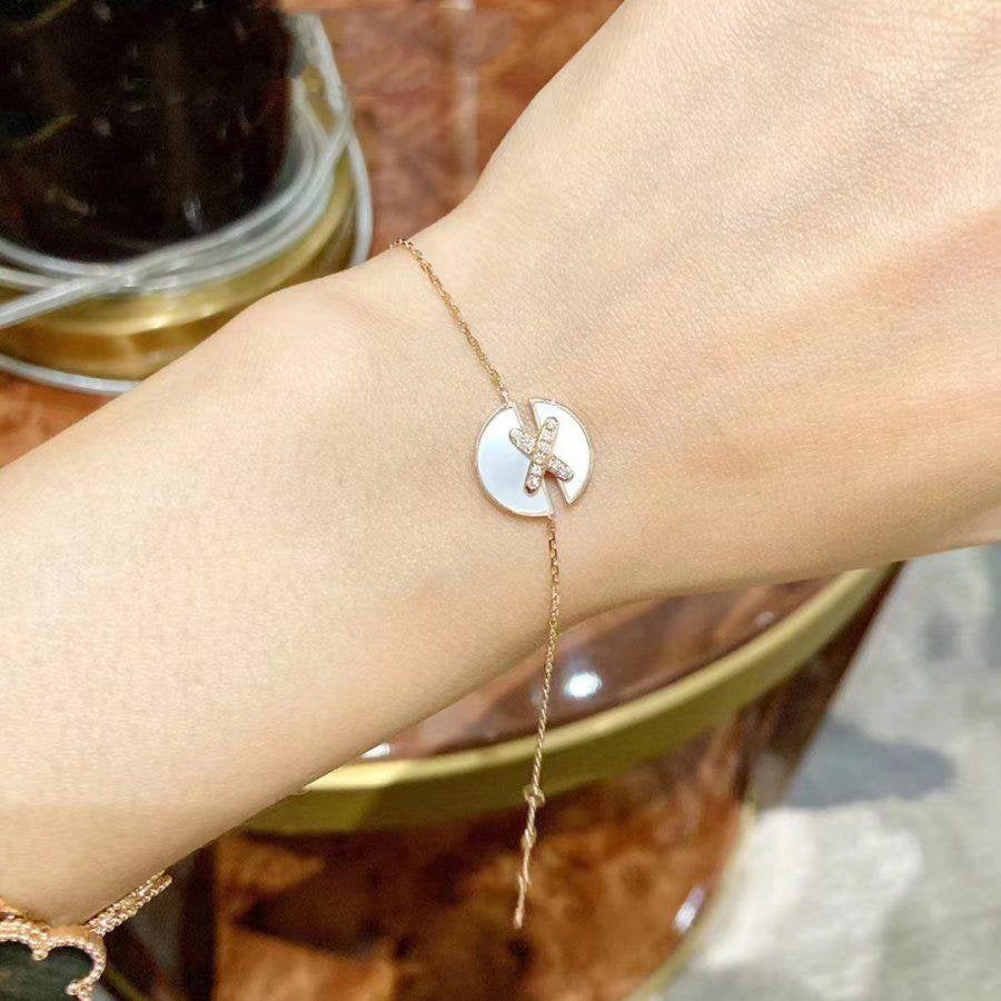 [Joyas Regalia] JEUX DE BRACELET MOP ORO ROSA DIAMANTES