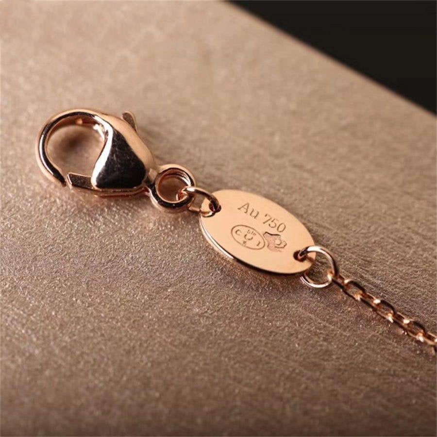 [Bijoux Regalia] Bague en forme de fleur de trèfle à quatre feuilles à motif creux